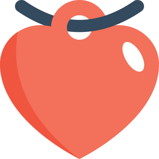 Necklace love and romance fashion love icon