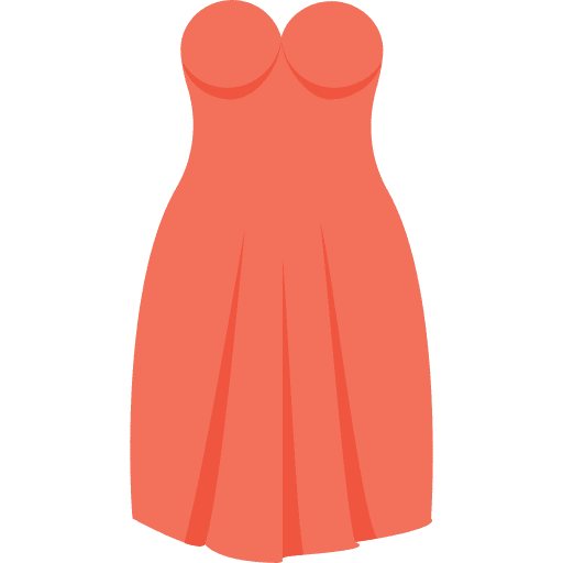 Dress garment dress femenine icon