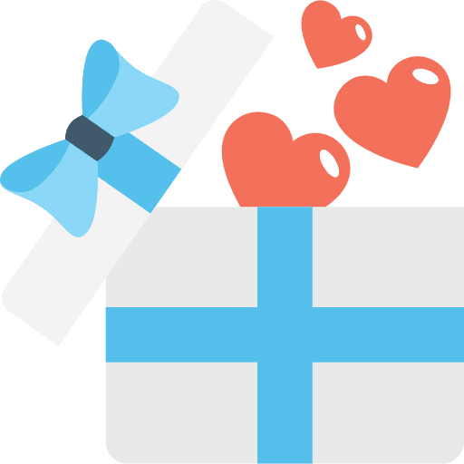 Giftbox christmas presents birthday and party gift icon