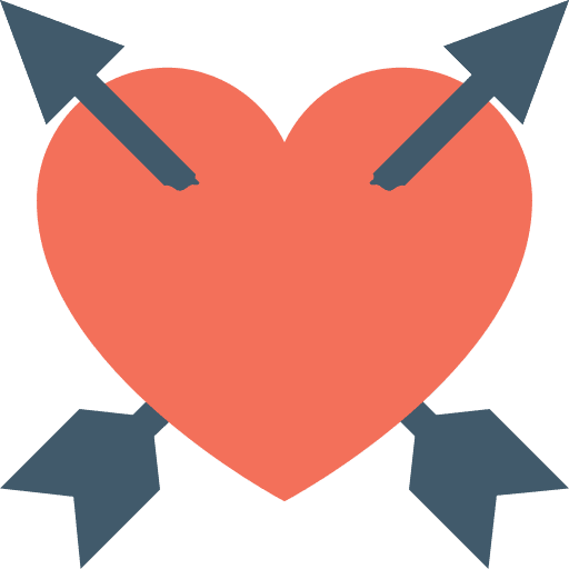 Heart love and romance romanticism heart icon