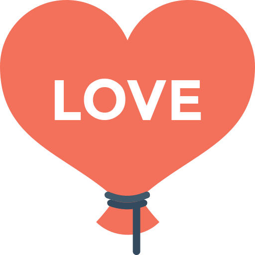 Balloon gaming balloons heart shaped icon