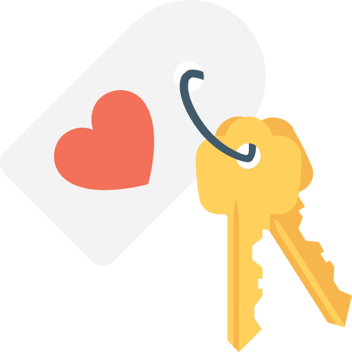 Keys tools and utensils passkey security icon