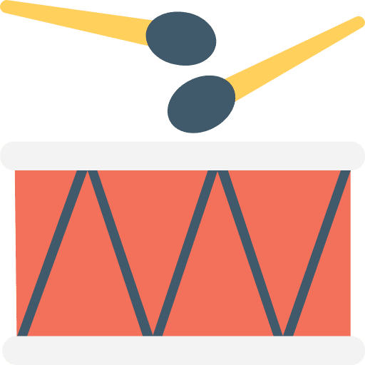 Drum music drum percussion instrument icon