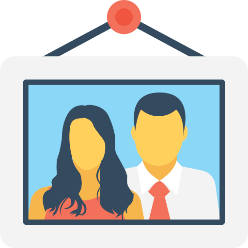 Picture love and romance photo interface icon