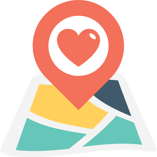 Placeholder signs interface maps and location icon
