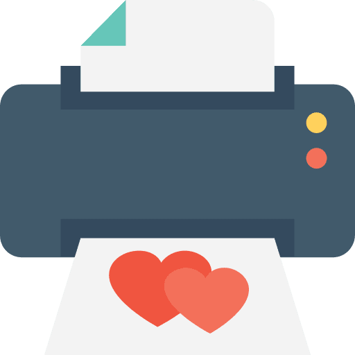 Printer technology tools and utensils printer icon