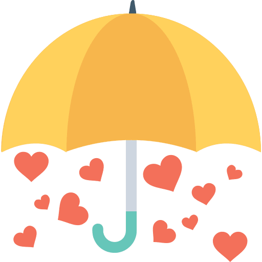 Umbrella weather tools and utensils umbrellas icon