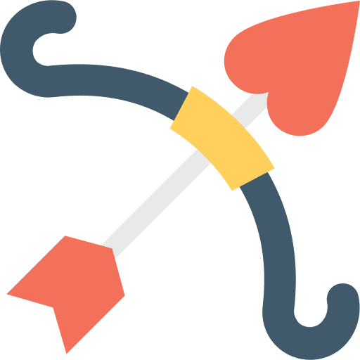 Cupid valentines day romantic love icon