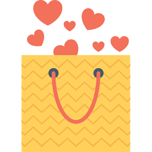 Shopping bag shopping bag shopping valentines day icon