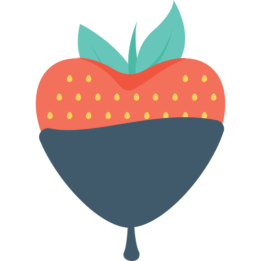 Strawberry fruit strawberry vegan icon