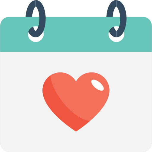 Valentines day valentines day administration date icon