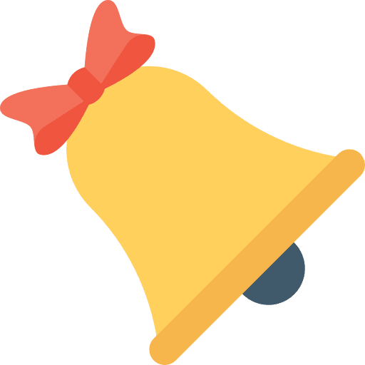 Bell alert tools and utensils musical instrument icon