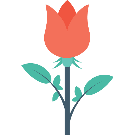 Rose rose nature flower icon