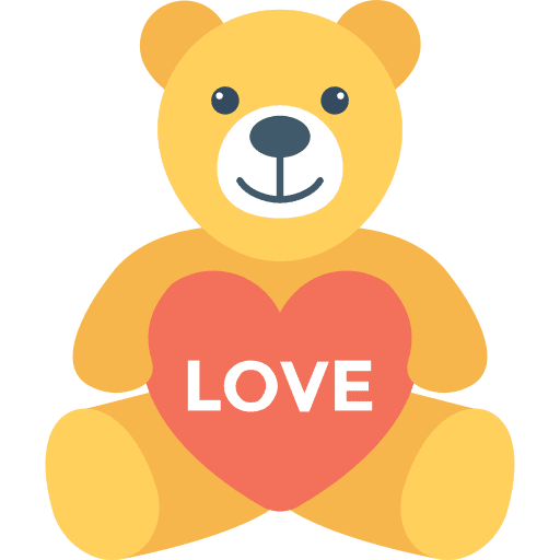 Teddy bear animal animals kid and baby icon