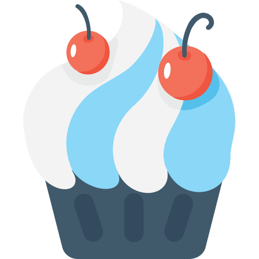 Cupcake baked muffin sweet icon