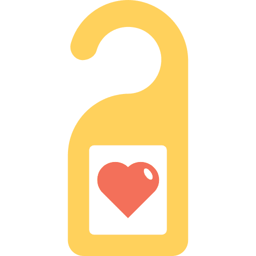 Doorknob travel sleeping doorknob icon