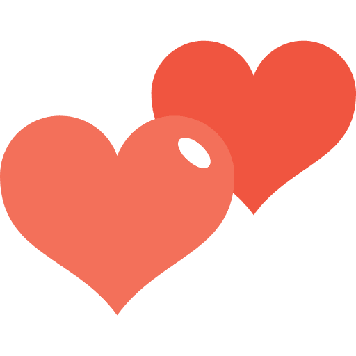 Heart interface like lover icon
