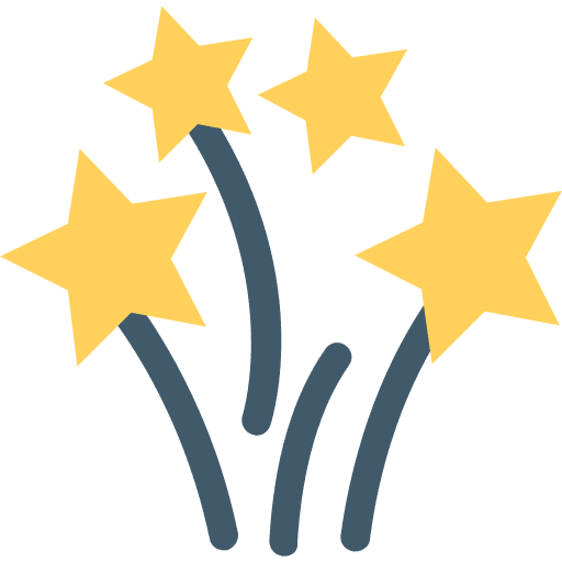 Fireworks celebration birthday and party fireworks icon