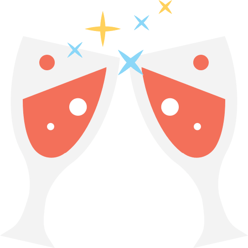 Toast alcohol cheers celebration icon