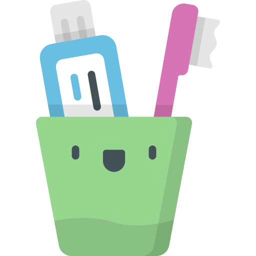 Toothbrush healthcare and medical toothpaste hygienic icon