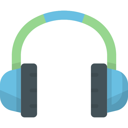 Headphones audio sound technology icon