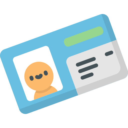 Id card pass business other icon