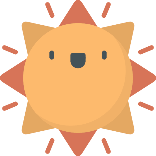 Sun warm sun nature icon