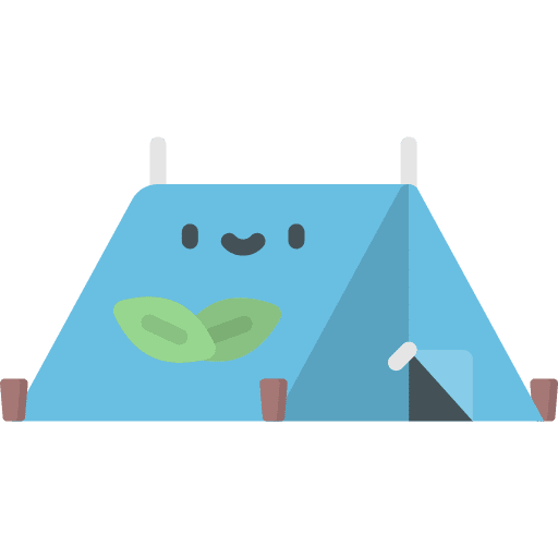 Tent tent forest nature icon