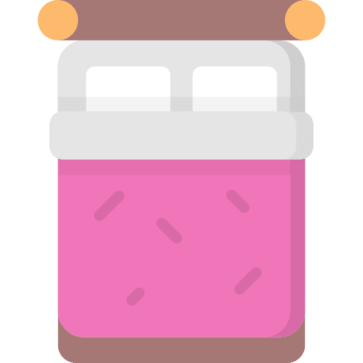 Bed furniture and household rest furniture icon