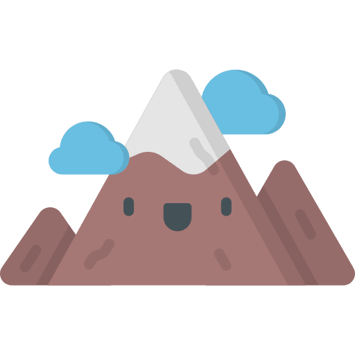 Mountain altitude snow mountain icon