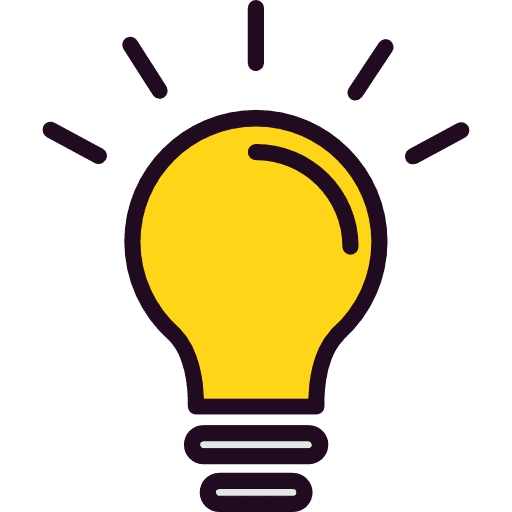 Lightbulb good idea bulb seo and web icon