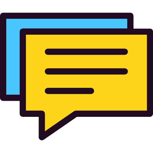Message bubble speech comment message icon