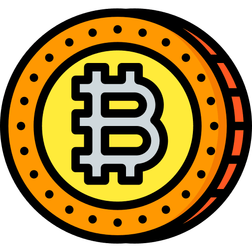 Bitcoin cryptocurrency cash money icon