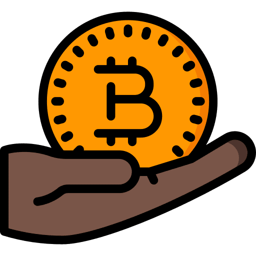 Bitcoin currency blockchain bitcoin icon