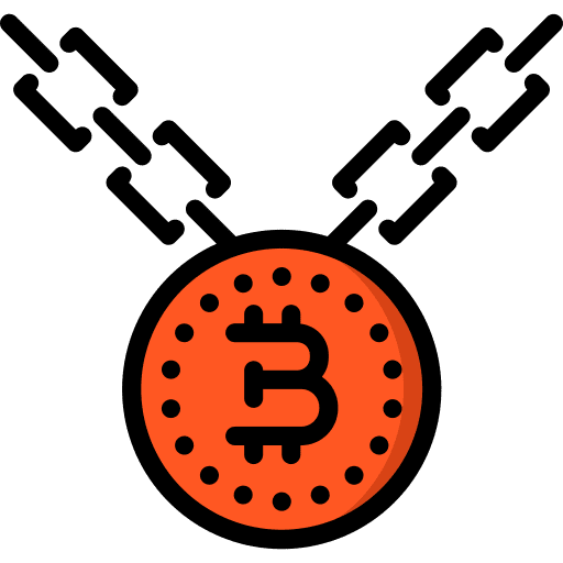 Bitcoin cryptocurrency money business and finance icon