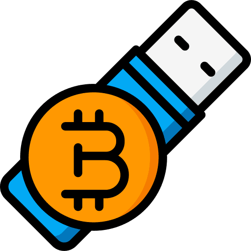 Bitcoin currency coin cash icon