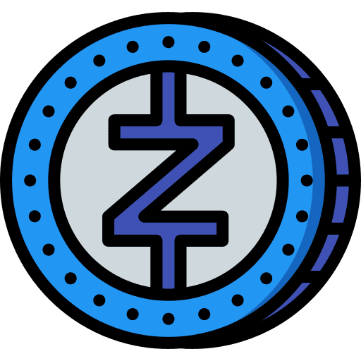Zcash business and finance bitcoin money icon