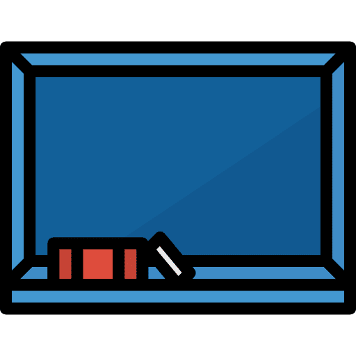 Blackboard eraser education school icon