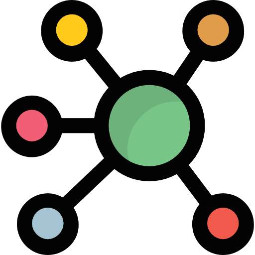 Network multimedia social media interface icon