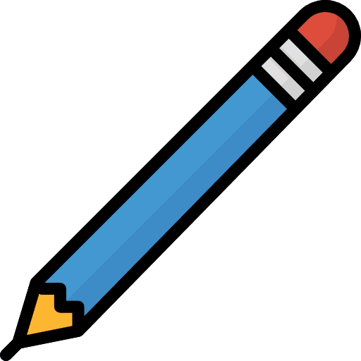 Pencil pencil writing tools and utensils icon
