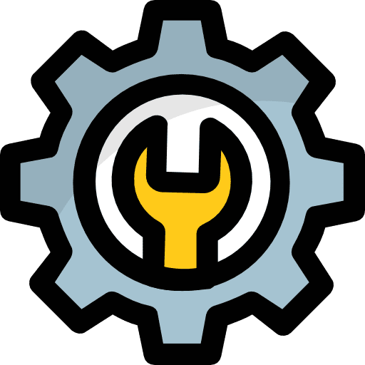 Settings wrench gears cogwheel icon