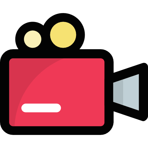 Video camera technology cinema video camera icon