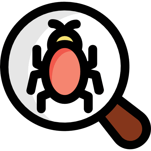 Bug ui loupe antivirus icon