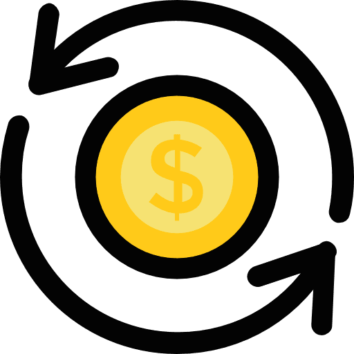 Dollar business and finance dollar coin icon