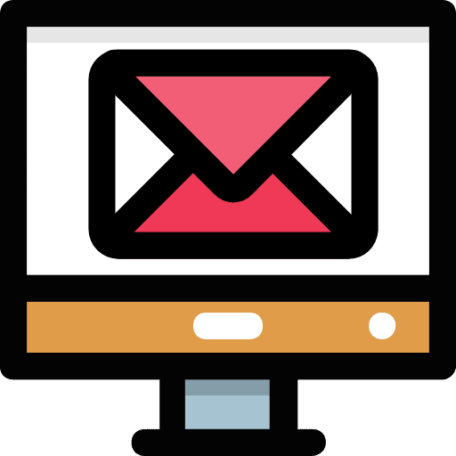 Email screen computer electronics icon