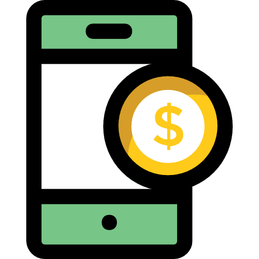 Smartphone dollar mobile phone smartphone icon