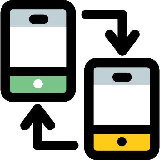 Smartphone smartphone marketing transfer icon