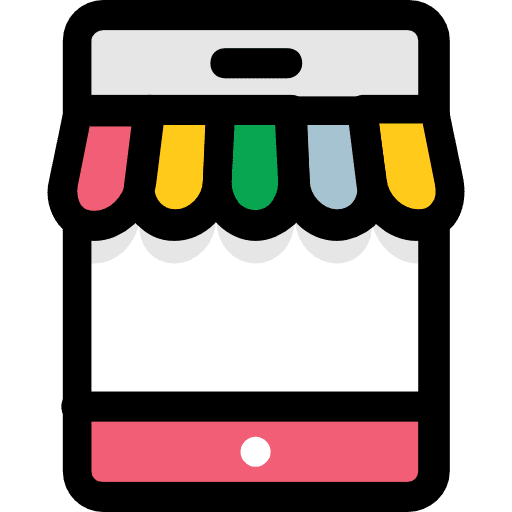 Smartphone smartphone online shop touch screen icon