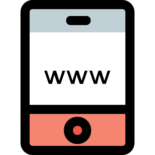 Smartphone touch screen technology communications icon