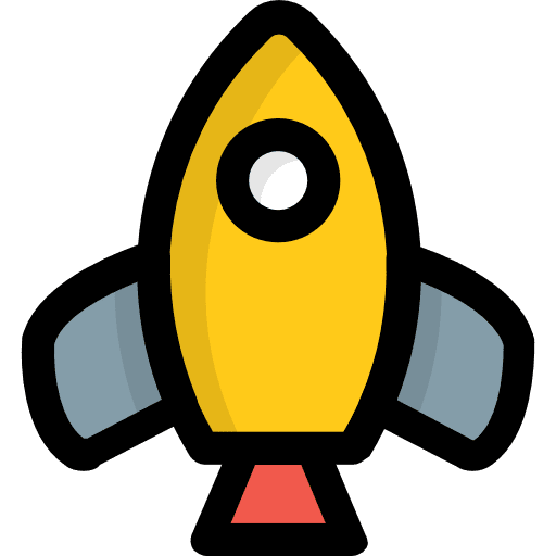 Startup startup seo and web rocket launch icon